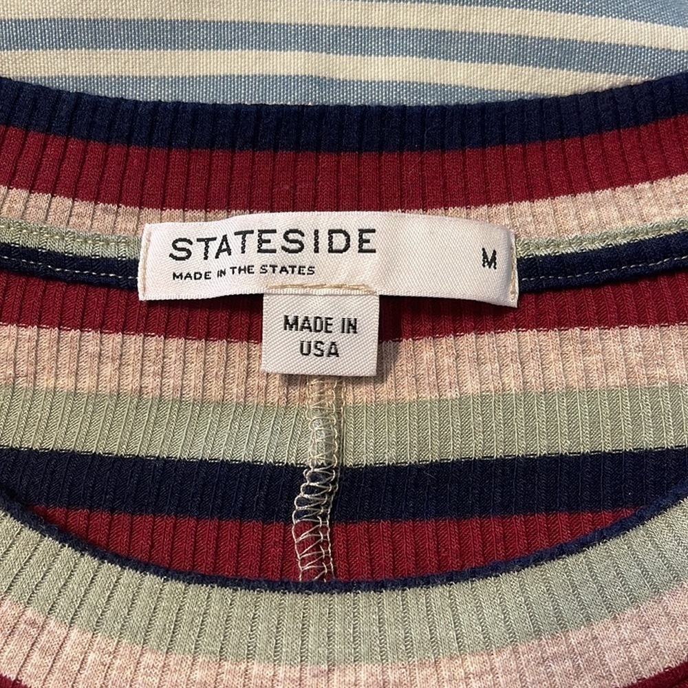 SOLD Anthropologie Stateside Striped Ribbed Knit Dress size M - Picture 5 of 7